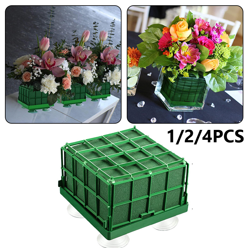 Floral Foam Oasis - 1/2/4 Stück Floristik-Schaumstoffblöcke Oasis Blumenarrangements Blumenschaum-Halter