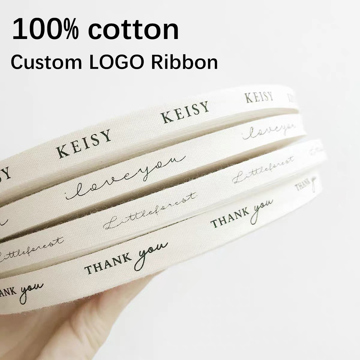 Florist Supply Ribbon - Baumwollband mit individuellem Logo für Hochzeit,