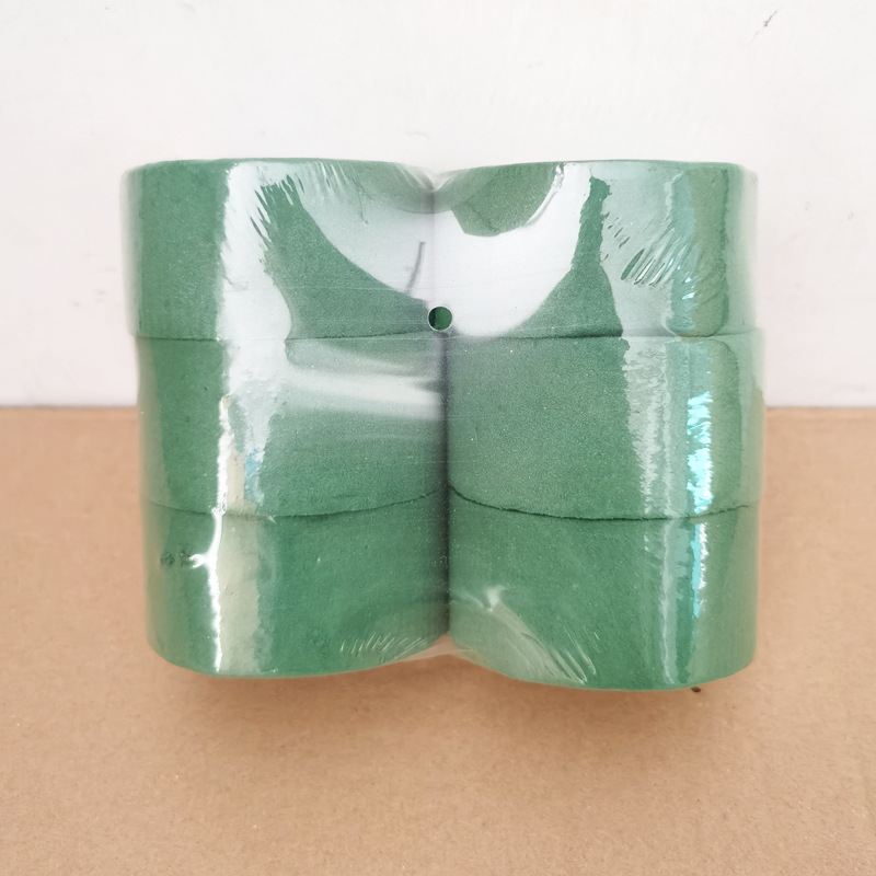 Floral Foam Oasis - 6PCS Grüne Blumenschaum Runde Blumenschaum Ziegel