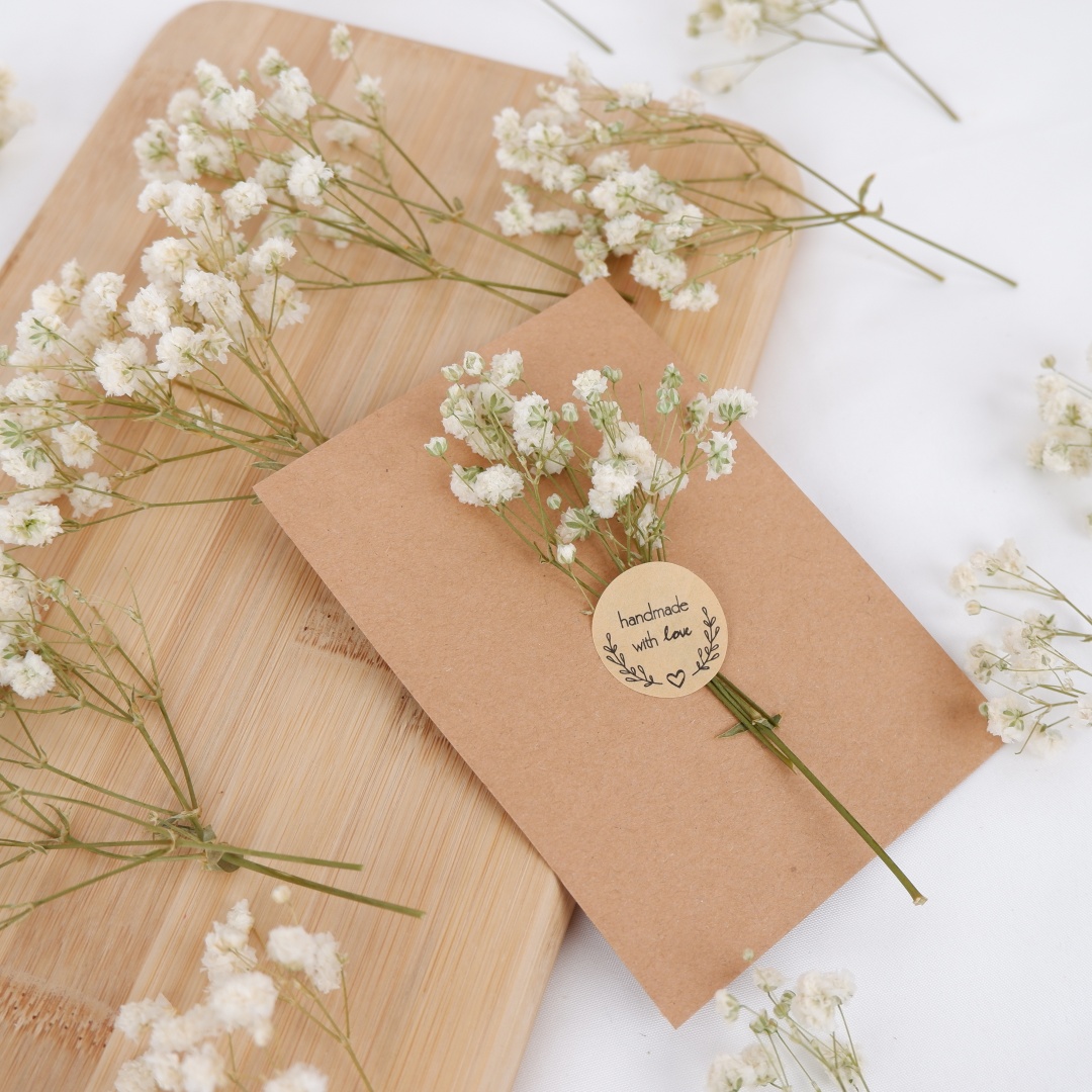 Getrocknete Blumen, weiße Mini – Baby Breath Dried Bewertung und Preis