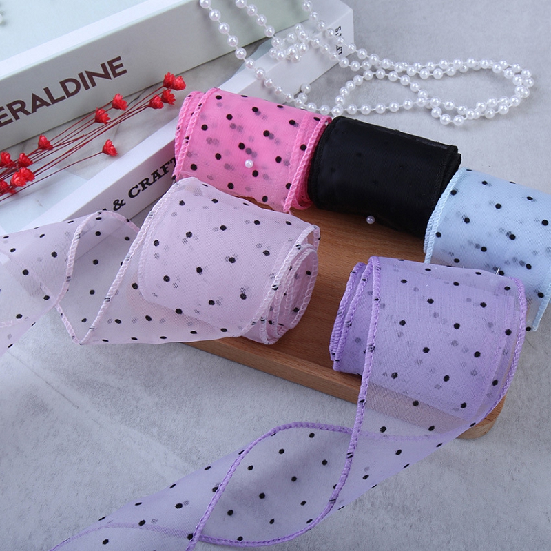 50 Yards Gaze mit Punkten, Dek – Florist Supply Ribbon Bewertung und Preis