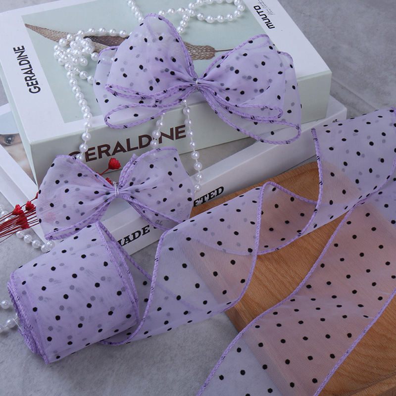 50 Yards Gaze mit Punkten, Dek – Florist Supply Ribbon Bewertung und Preis
