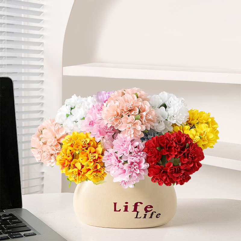 6 Stück künstliche Seidenblume – Baby Breath Dried Bewertung und Preis