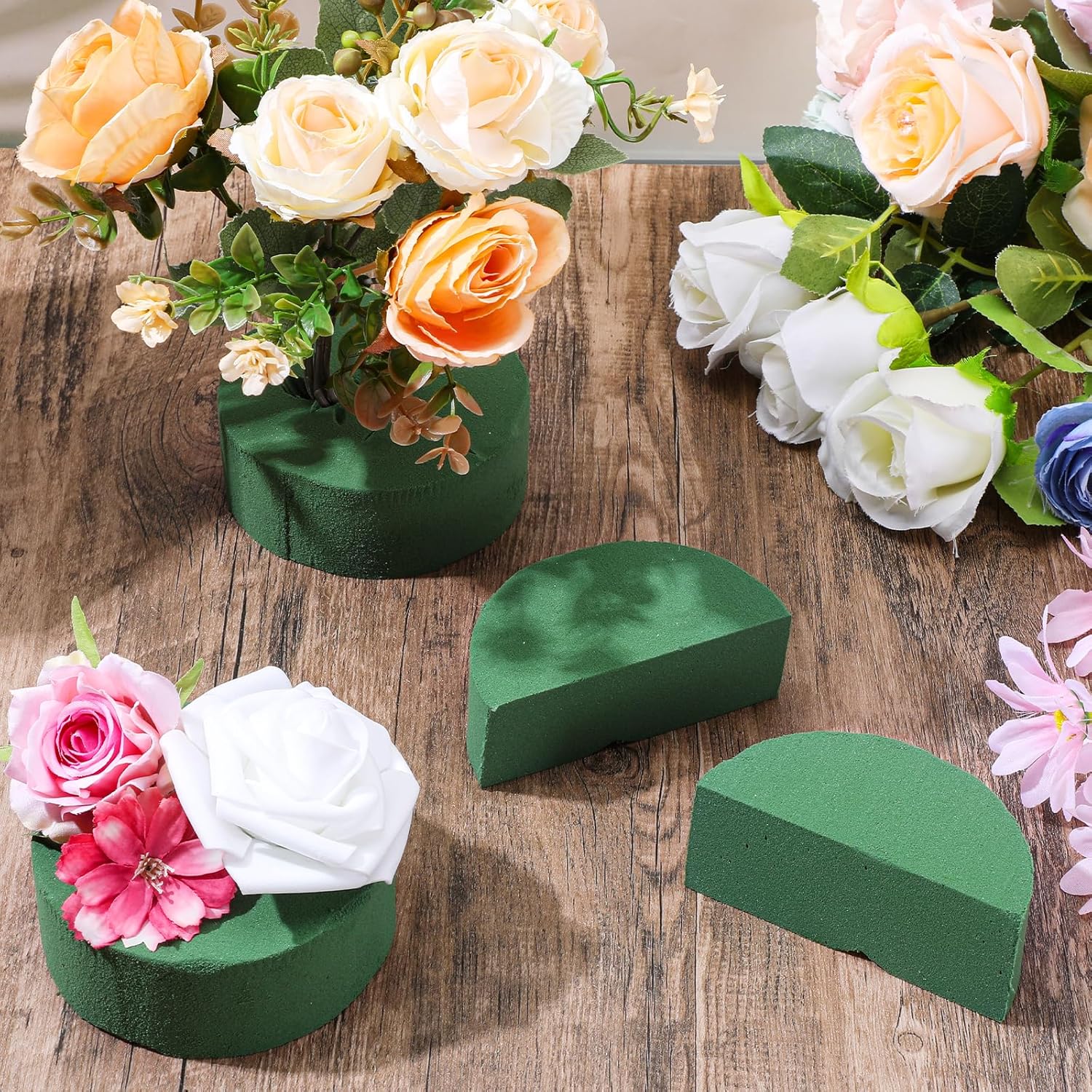 Grüne Runde Blumenschaumblöcke – Floral Foam Oasis Bewertung und Preis